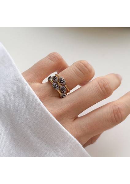 Çelik Taşlı Nazar Yüzük