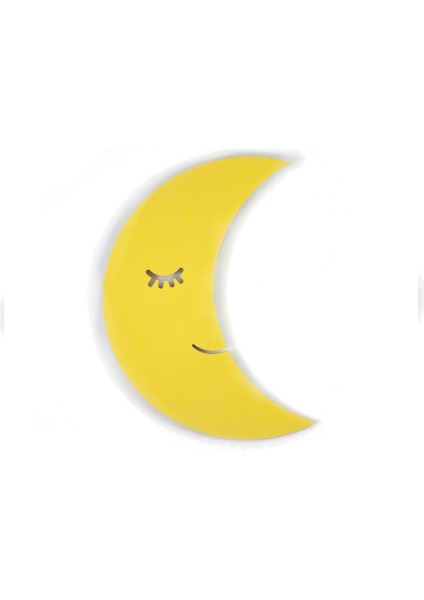 Sarı Ay Dede Gece Lambası, Sıcak ve Yumuşak Işık, Ev Dekorasyonu Için Mükemmel Seçim