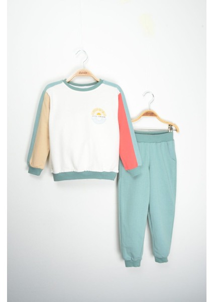 Ilo Beyaz Renkli Bloklu Iki Parça Takım (2-5 Yaş)