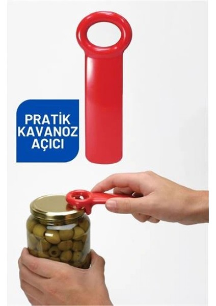 Modacar Kavanoz Açacağı Konserve Açacağı -Vakumlu Kapak Açma Aparatı