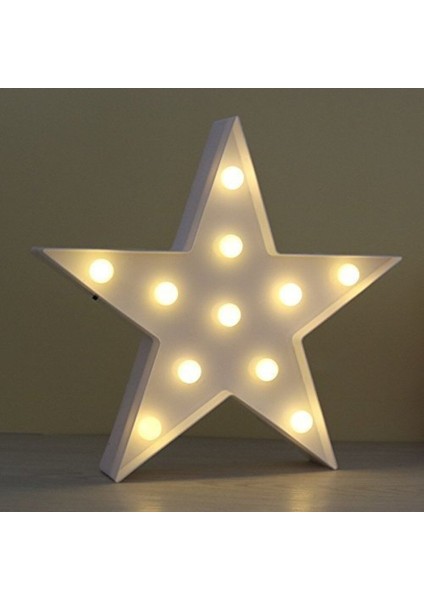 Yıldız Desenli LED Beyaz Gece Lambası, Sıcak ve Rahat Atmosuz Sunar modelleri