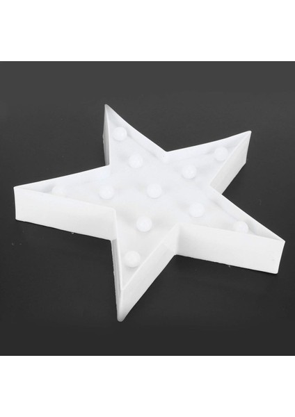 Yıldız Desenli LED Beyaz Gece Lambası, Sıcak ve Rahat Atmosuz Sunar fırsatları