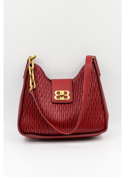 Marka Ithal Kadın Baget Çanta KB930 Bordo