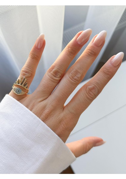 Çelik Göz Serçe Parmak Yüzük