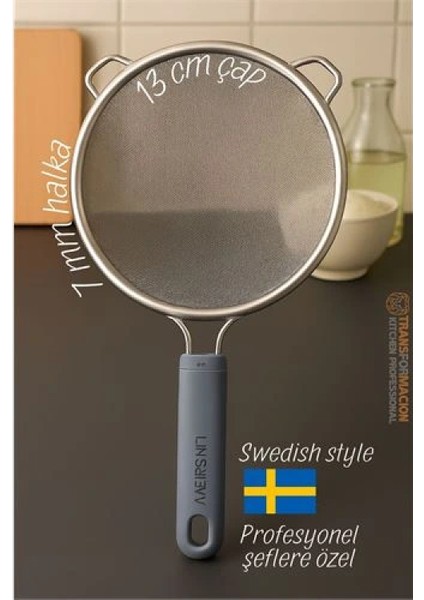 Modacar Inox Isveç Dizayn Süzgeç - 7 mm Kalınlık Halka 304 Çelik Profesyoneller Için