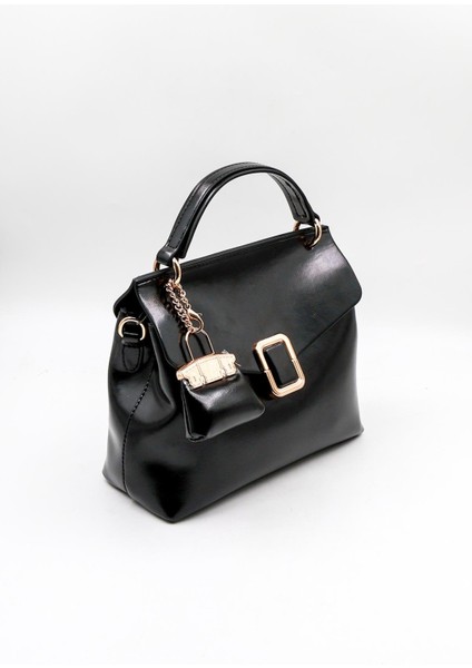 Ithal Kadın Çanta Charmlı El Çantası KB006 - Siyah modelleri