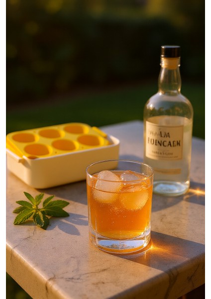 6’lı Sarı Silikon Yuvarlak Buz Kalıbı – Kahve, Içecek, Kokteyller Için Yuvarlak Buz Kalıbı fırsatları