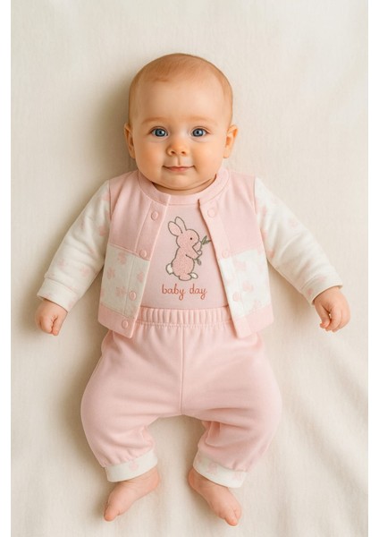 Kadife Bebek Takımı Ekstra Yumuşak Pamuklu