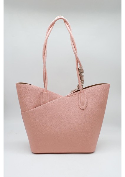 Marka Ithal Fularlı Bayan Kol Çanta KB763 - Pudra fiyatları