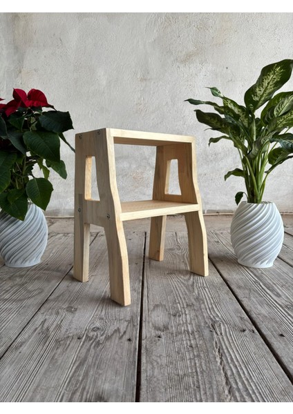 Basamaklı Ahşap Tabure