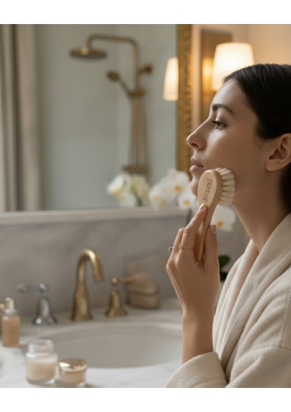 Pureme Glow Yüz Fırçası – Doğal Keçi Kılı, Yüz Eksfoliye ve Canlandırıcı Fırça fiyatları