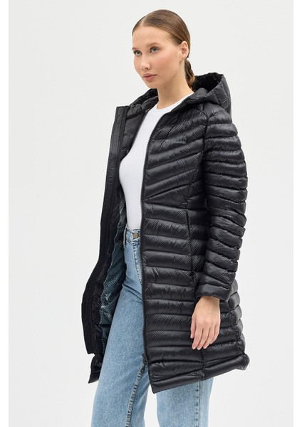 Omnı Heat Siyah Slim Fit Kadın Termal Kaban modelleri