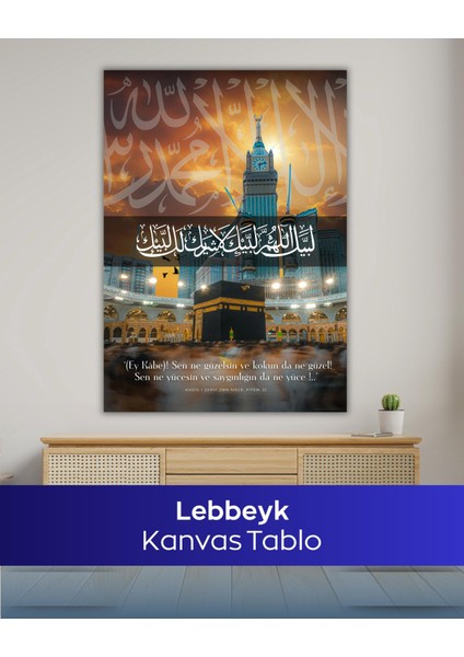 Lebbeyk Islami Kanvas Tablo | Kabe & Dini Duvar Dekoru modelleri