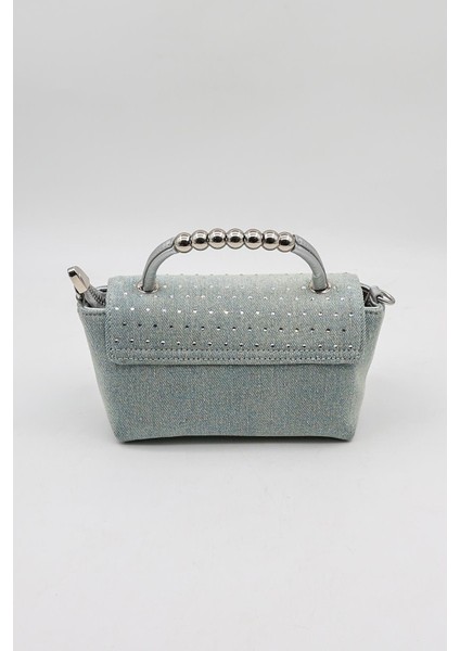 Marka Ithal Kot Taşlı Spor Şık Bayan Çanta KB055 Kot Mavi fiyatları