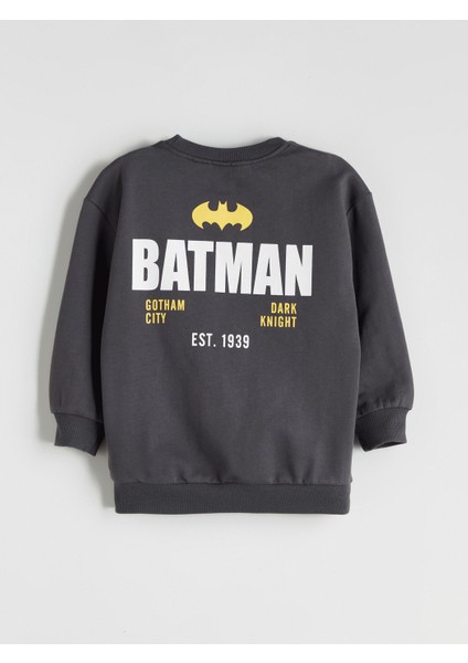 Yeni Sezon Batman Baskılı Erkek Çocuk Sweatshirt