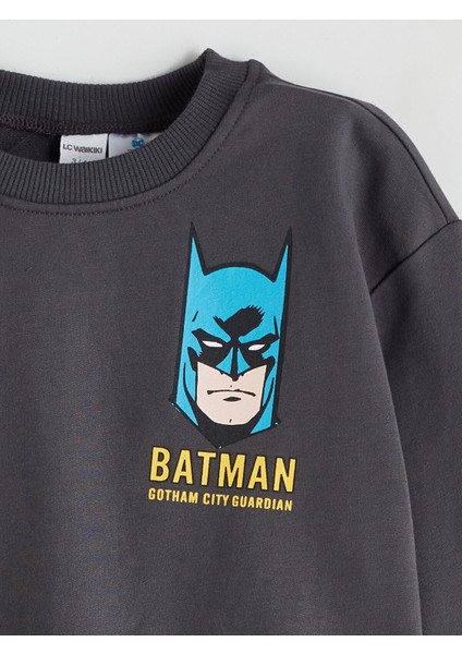 Yeni Sezon Batman Baskılı Erkek Çocuk Sweatshirt fırsatları