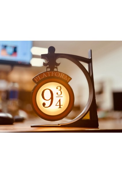 Kahverengi Harry Potter Platform Masaüstü Usb'li Aç Kapa Anahtarlı Lamba