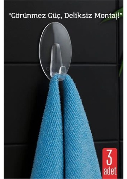 Modacar 3 Lü Şeffaf Kendinden Yapışkanlı Duvar Askısı – 5.5 x 3.2 cm | Iz Bırakmaz, Güçlü Tutuş fiyatları