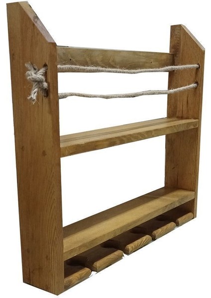 Rustik Ahşap Şaraplık ve Bar Standı, Halat Detaylı, Şık ve Fonksiyonel Tasarım modelleri