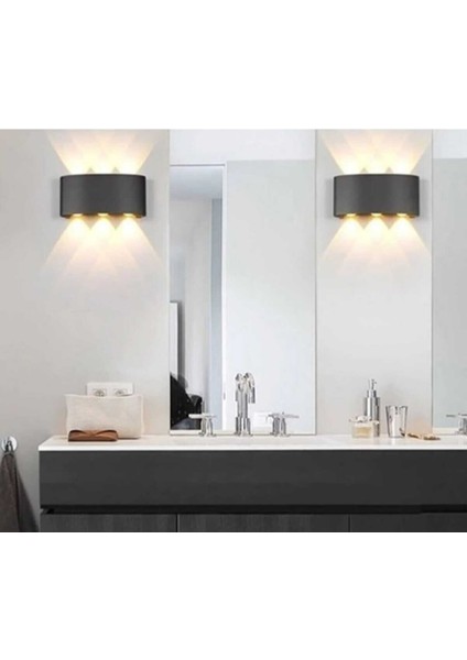 Modern Çift Yönlü Duvar Aydınlatma, 10W, 3200K, Şık ve Fonksiyonel Tasarım