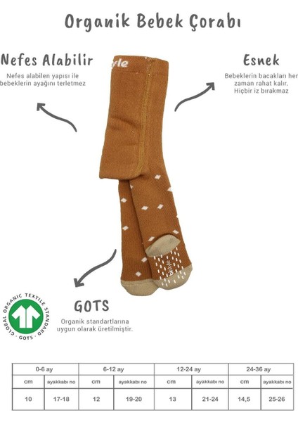 Bistyle Tekli Puan Kaymaz Havlu Külotlu Çorap BS50502 Hardal fiyatları