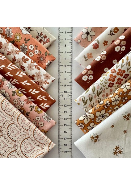 Patchwork Kumaş Seti – 60 Adet 20X20 cm | %100 Pamuk Saten | El Işi, Dikiş, Quilting ve Hobi Için indirimleri
