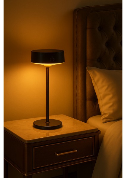 Solar Şarjlı Dokunmatik Masa Lambası, 3 Renkli, Siyah, Şık ve Kullanışlı Tasarım fiyatları