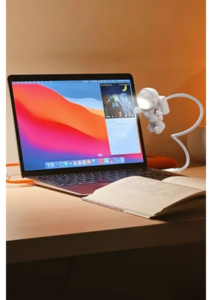 Beyaz USB Astronot Gece Lambası, Masa ve Kitap Okuma Işığı fiyatları