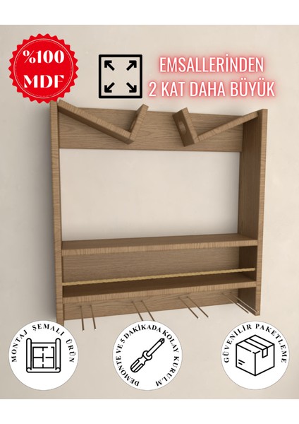 Şaraplık ve Içki Standı, Şık Mdf Raf, Ev ve Bar Dekoru Için Ideal Seçim