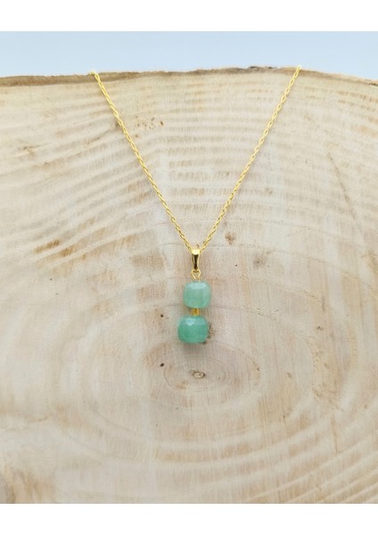 Aventurin Kolye Ucu - Pozitif Enerji, Şans ve Bolluk Bereket