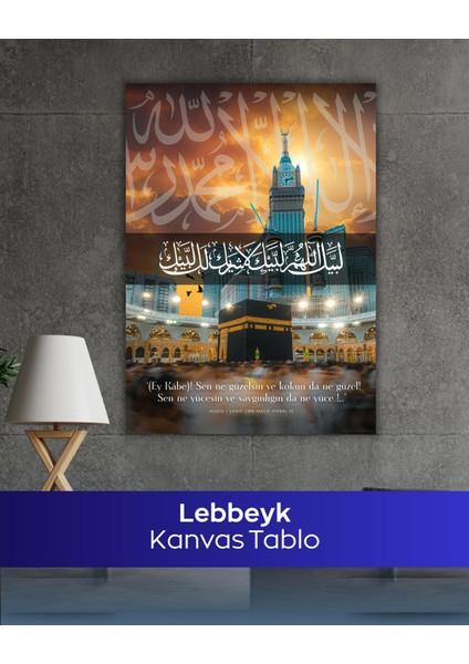 Lebbeyk Islami Kanvas Tablo | Kabe & Dini Duvar Dekoru fiyatları