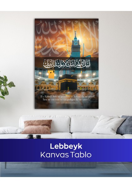 Lebbeyk Islami Kanvas Tablo | Kabe & Dini Duvar Dekoru indirimleri