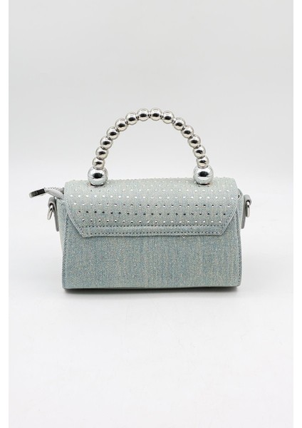 Marka Ithal Kot Taşlı Spor Şık Bayan Çanta KB056 Kot Mavi fiyatları