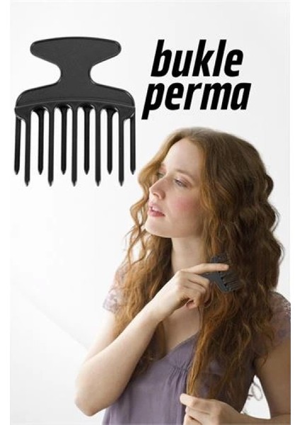 Modacar Kıvırcık Saç Tarağı Kıvırcık Saç Açıcı Afro Perma Tarağı