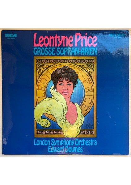 Grosse Sopran Arien Leontyne Price London Symphony Orchestra Edward Downes Lp Plak (Orijinal Dönem Alman Baskı Plak)
