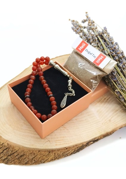 Karnelyan Akik Tesbih - Nazar Kalkanı ve Stresle Baş Etme fırsatları