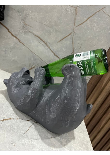 Sevimli Ayı Tasarımlı Şarap Tutacağı, Şık ve Eğlenceli Ev Dekorasyonu Için Ideal
