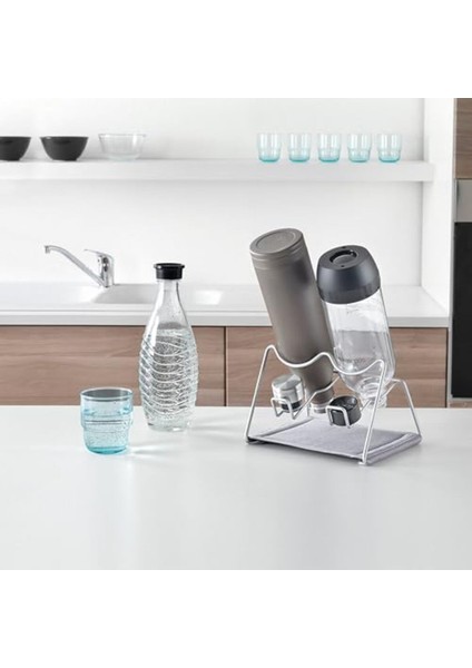 Çift Şişe Rafı, Gri Polytherm Kaplama, 21X17X14 Cm, Şık ve Kullanışlı Tasarım modelleri