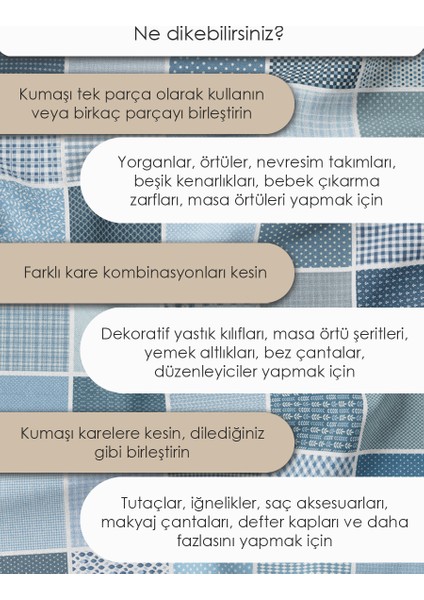 Patchwork Kumaş Seti – 35 Desen 20X20 cm | %100 Pamuk Saten | Tek Parça Kumaş | Dikiş, El Işi ve Quilting Için Özel Tasarım indirimleri