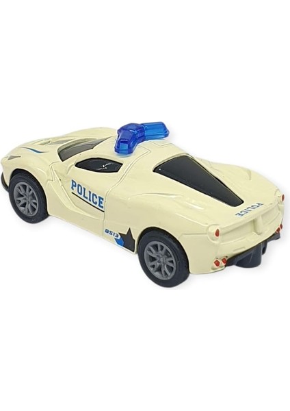 Çek Bırak Metal Küçük Arabalar 8 cm - SH40031 - Spor Polis Arabası (Lisinya) modelleri