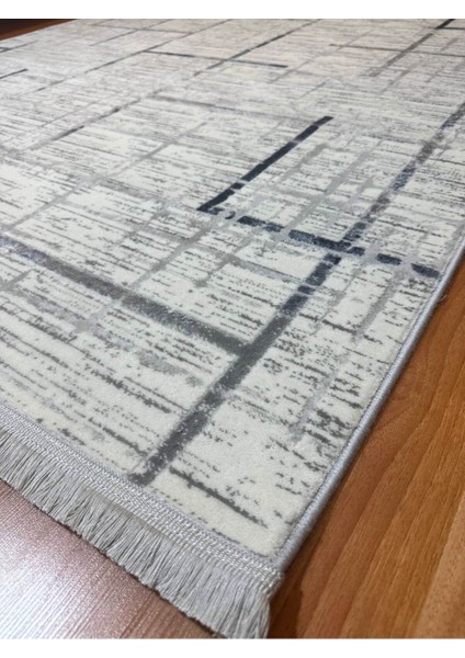 Gri Modern Ince Akrilik Yumuşak Dokulu Çok Amaçlı Halı 100X140 cm indirimleri