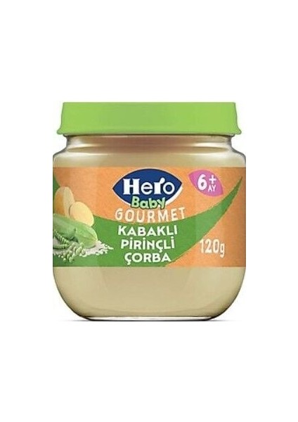 Hero Baby Gourmet Kabaklı Pirinçli Kavanoz Mama 120 gr