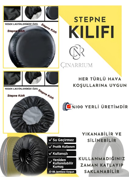 Volkswagen Golf 8 Uyumlu Oto,araç Stepne Kılıfı 15-16 Inç fiyatları
