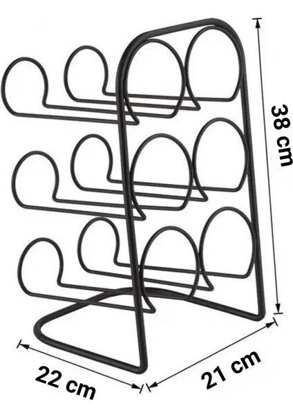 6 Bölmeli Metal Şarap ve Içki Standı, Şık ve Fonksiyonel Tasarım fiyatları