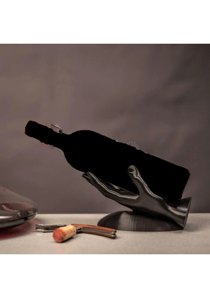 Şaraplık Siyah, Şık ve Zarif Dekoratif Sunum Için Tasarım