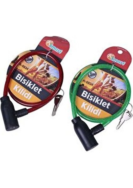 Bay-Tec Anahtarlı Bisiklet ve Motosiklet Kilidi Güçlü Çelik Halat 150 cm fiyatları