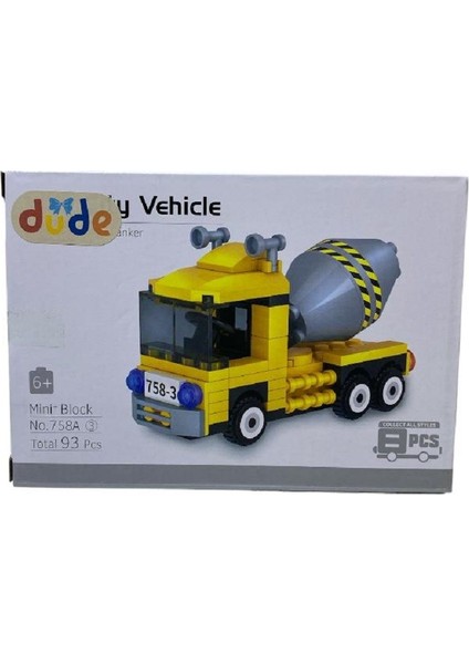 93 Parça Mixer Beton Kamyonu LEGO Seti 0707