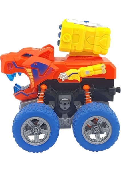 Sürtmeli Dinazor Araçlar - Sesli ve Işıklı - D500-19 - Turuncu fiyatları