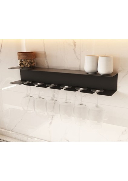 Duvara Monte Şarap ve Içki Rafı, Şık ve Pratik Tasarım