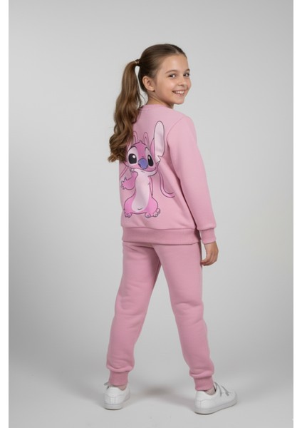 Sweet Stitch Pembe Çocuk Eşofman Takımı (3-10 Yaş)